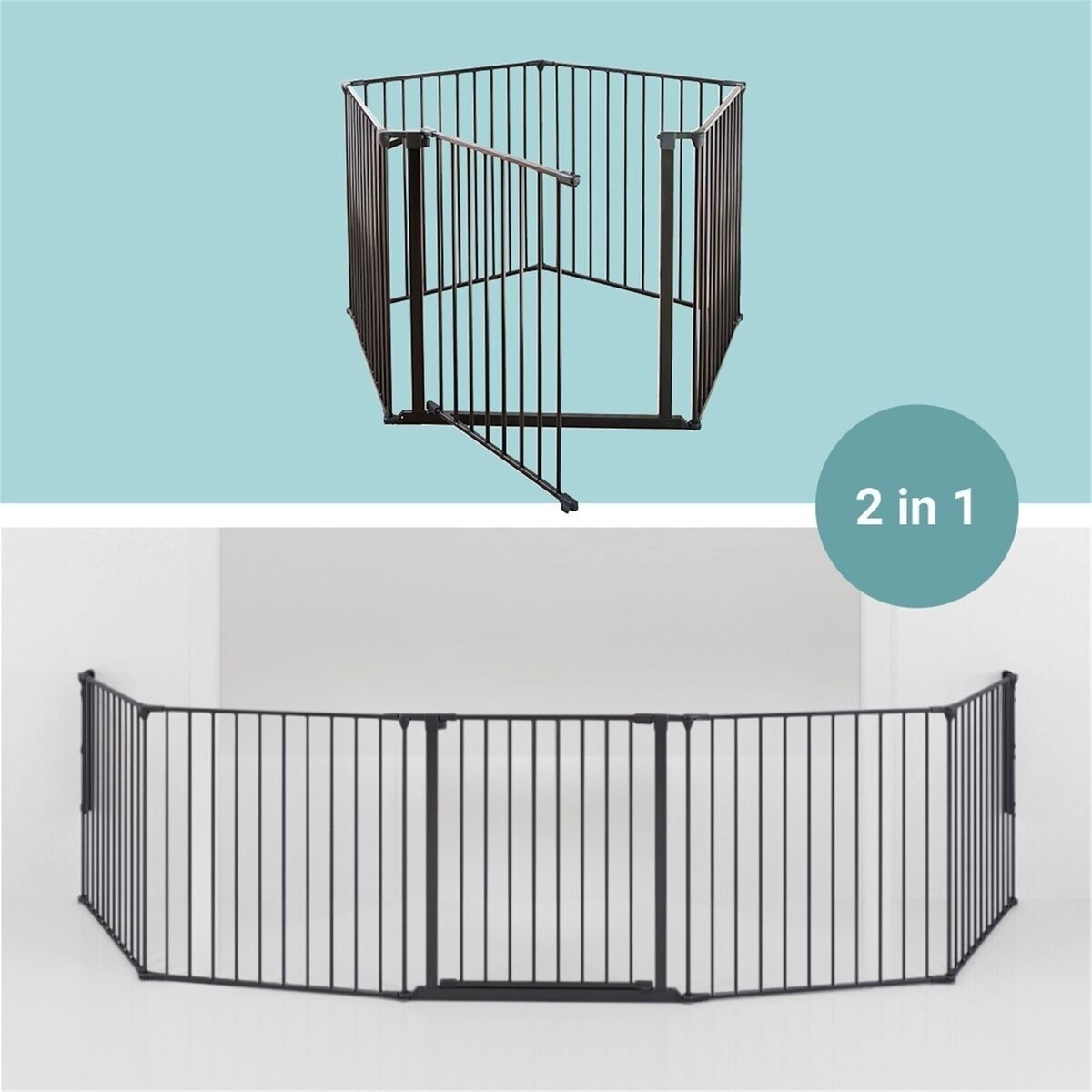 DogSpace Max wall mounted 2in1 room divider