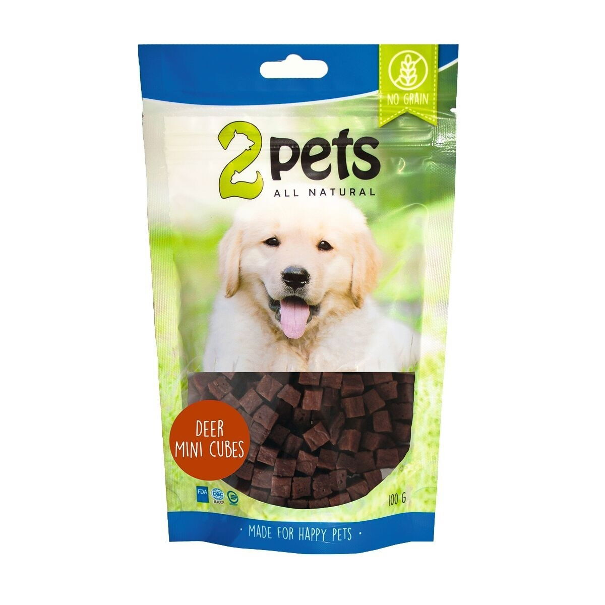 2pets Dogsnack Hjort MiniCubes