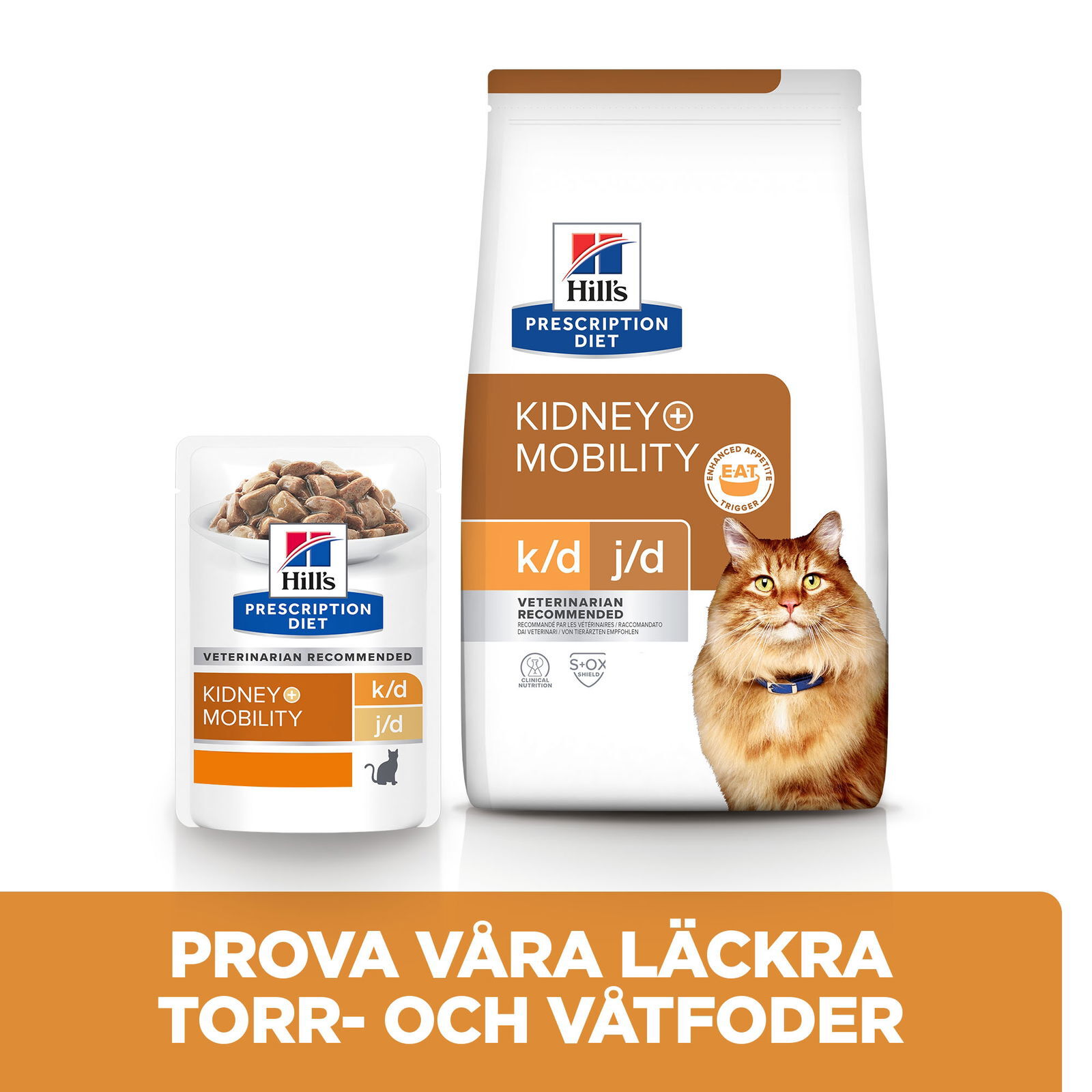 Hills Diet Cat k/d + Mobility Portionspåse 12x85g