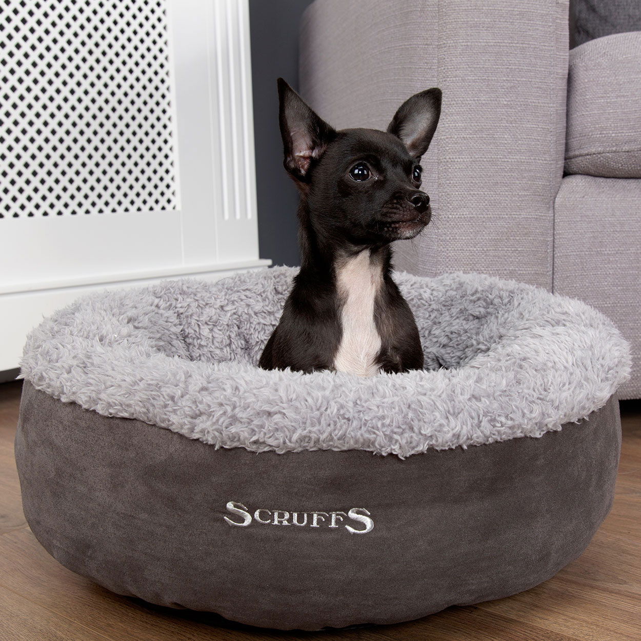 Scruffs Cosy Cat Bed, grey