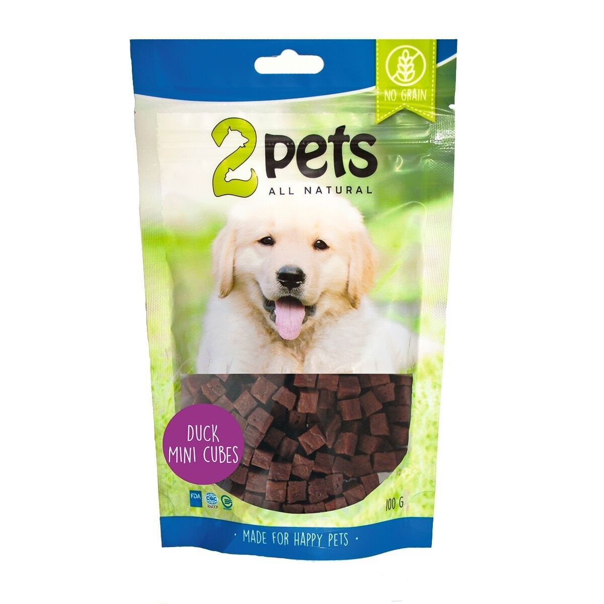 2pets Dogsnack Anka MiniCubes