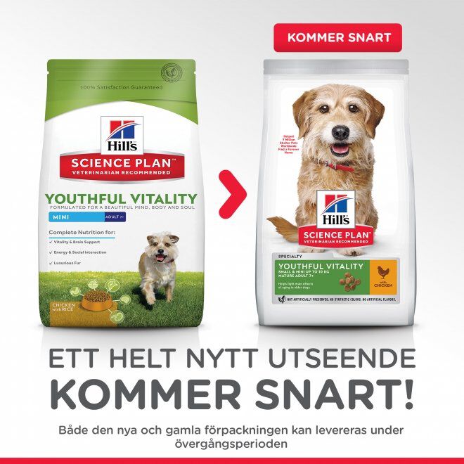 Hill's Science Plan Dog Senior Vitality Small & Mini