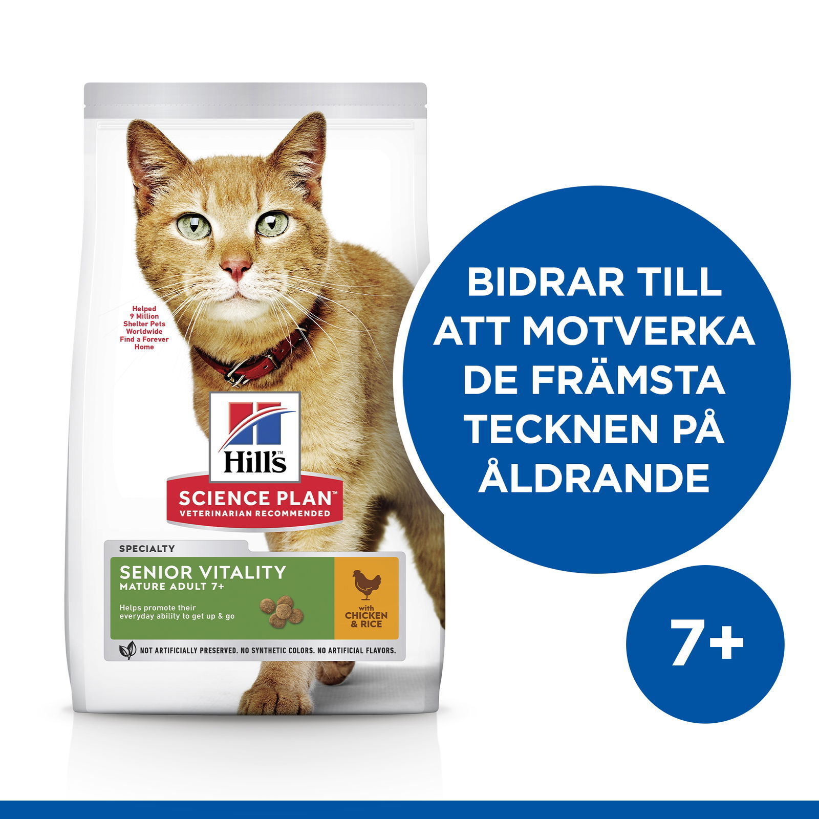 Hill's Science Plan Feline Senior Vitality Chicken with Rice