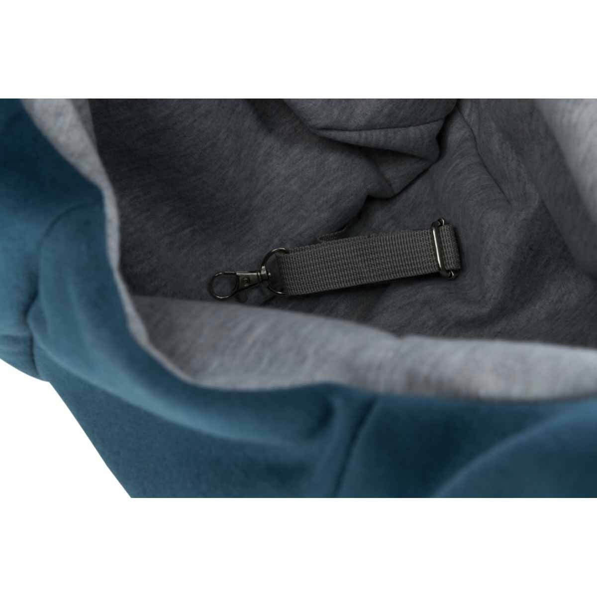 Trixie Soft front carrier, 22 × 20 × 60 cm, blue/light grey