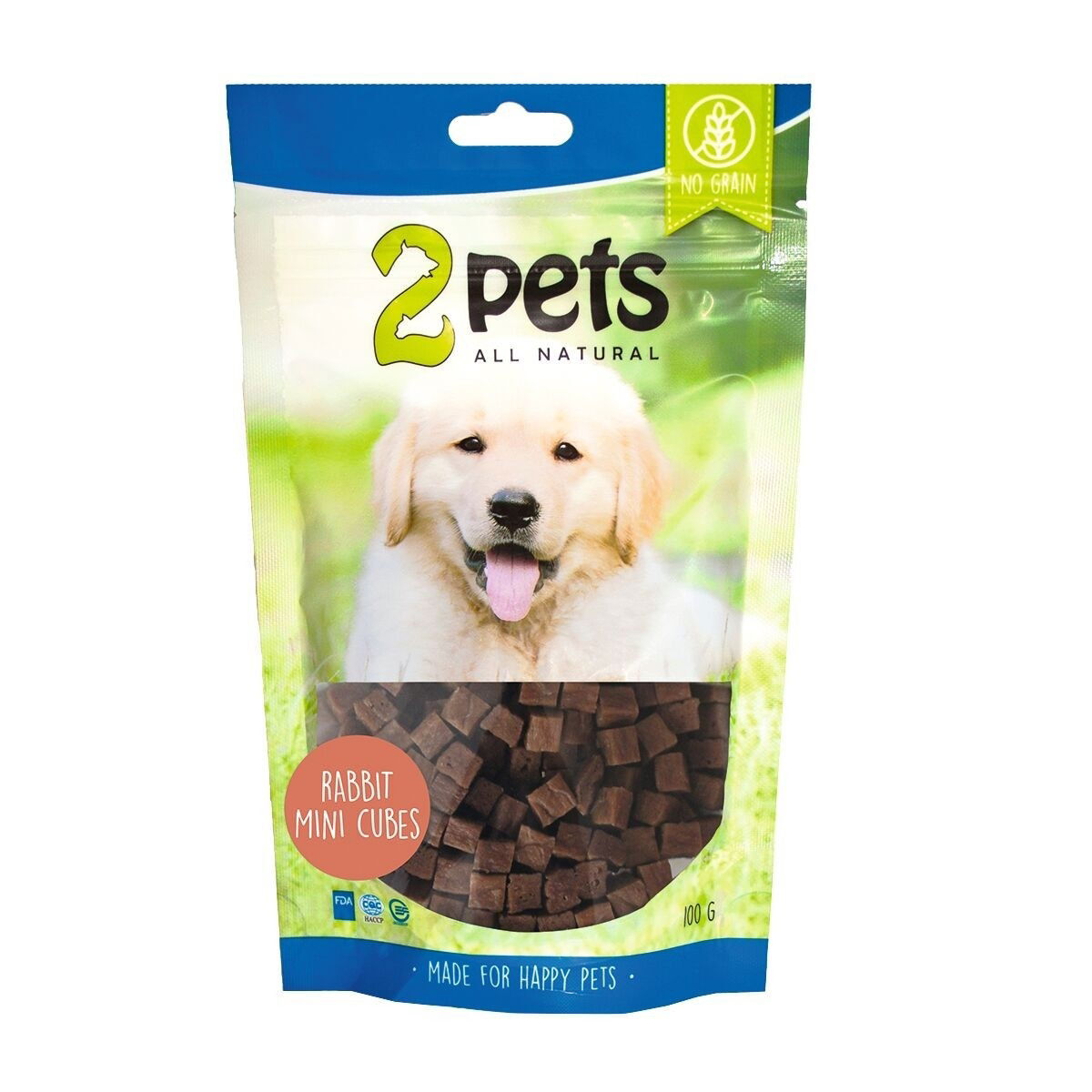 2pets Dogsnack Kanin MiniCubes