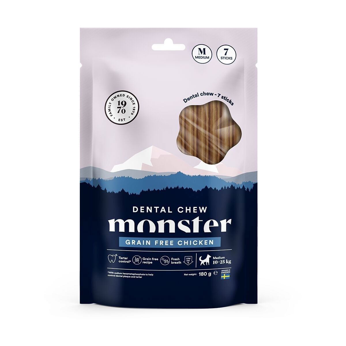 Monster Dog Dental Chew GF Chicken M