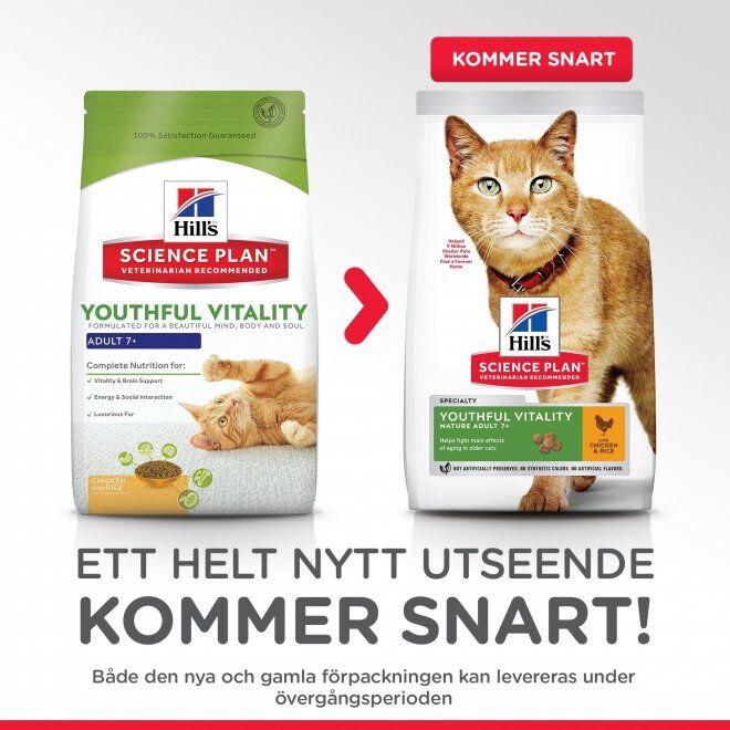 Hill's Science Plan Feline Senior Vitality Chicken with Rice