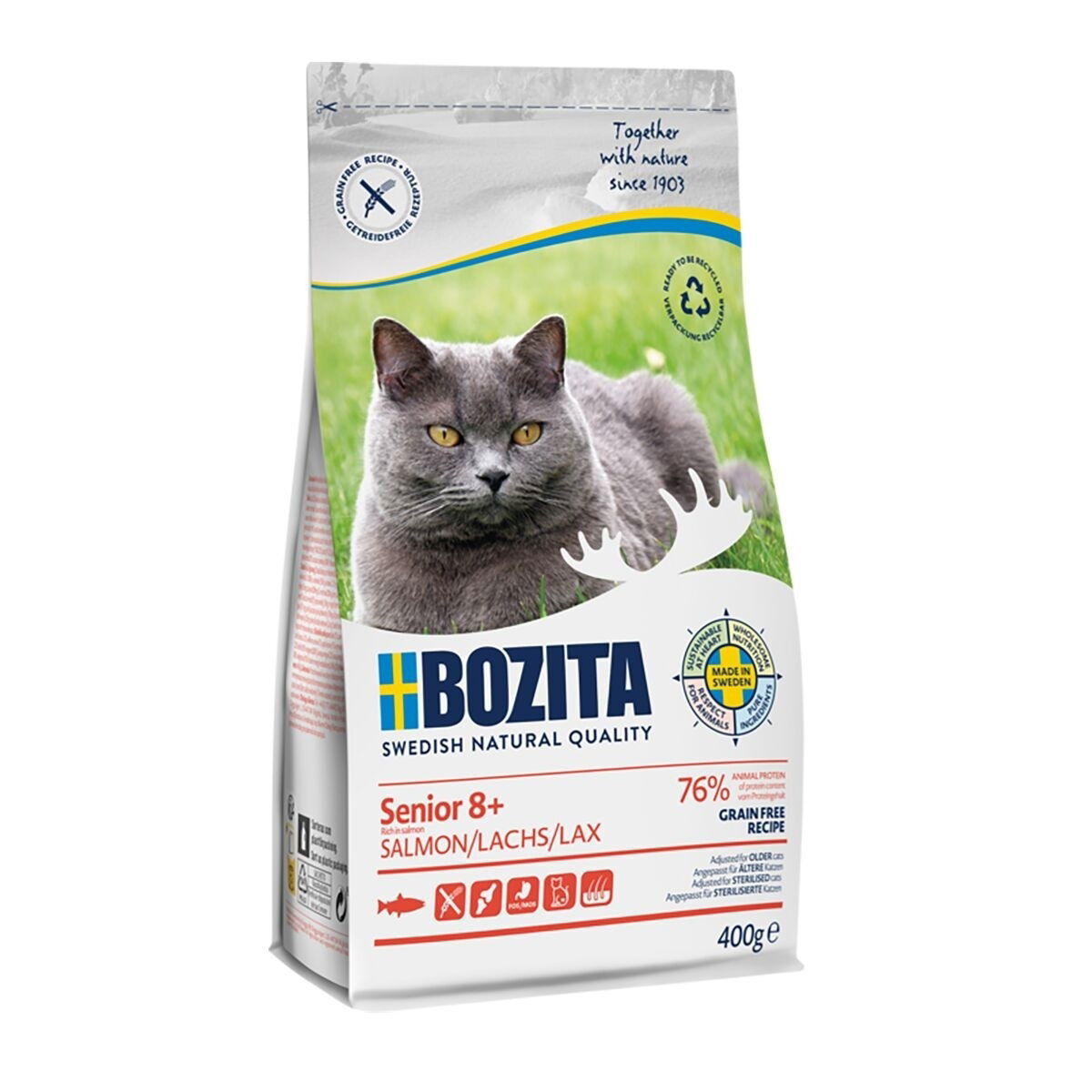 Bozita GF Senior 8+ Salmon