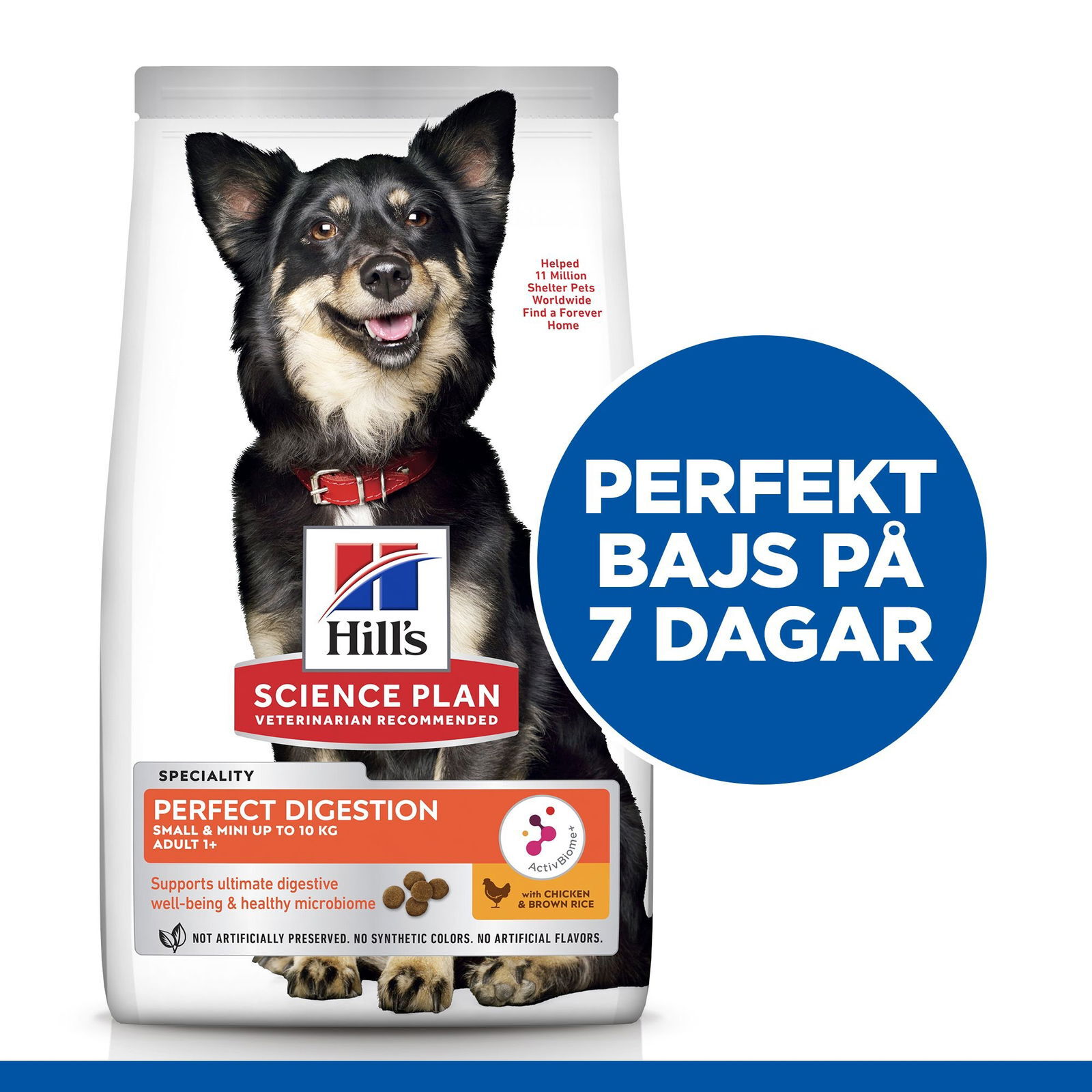 Hill's Science Plan PERFECT DIGESTION SMALL & MINI ADULT 1+ DOG FOOD Chicken & brown rice