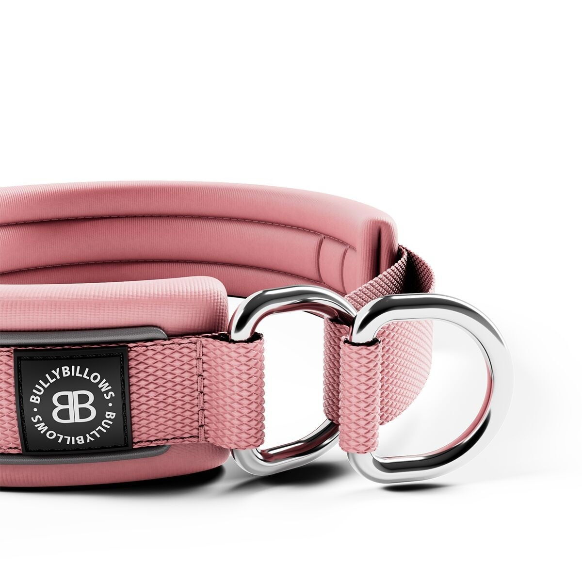 BullyBillows Slip on Collar Reflective 3cm Pink