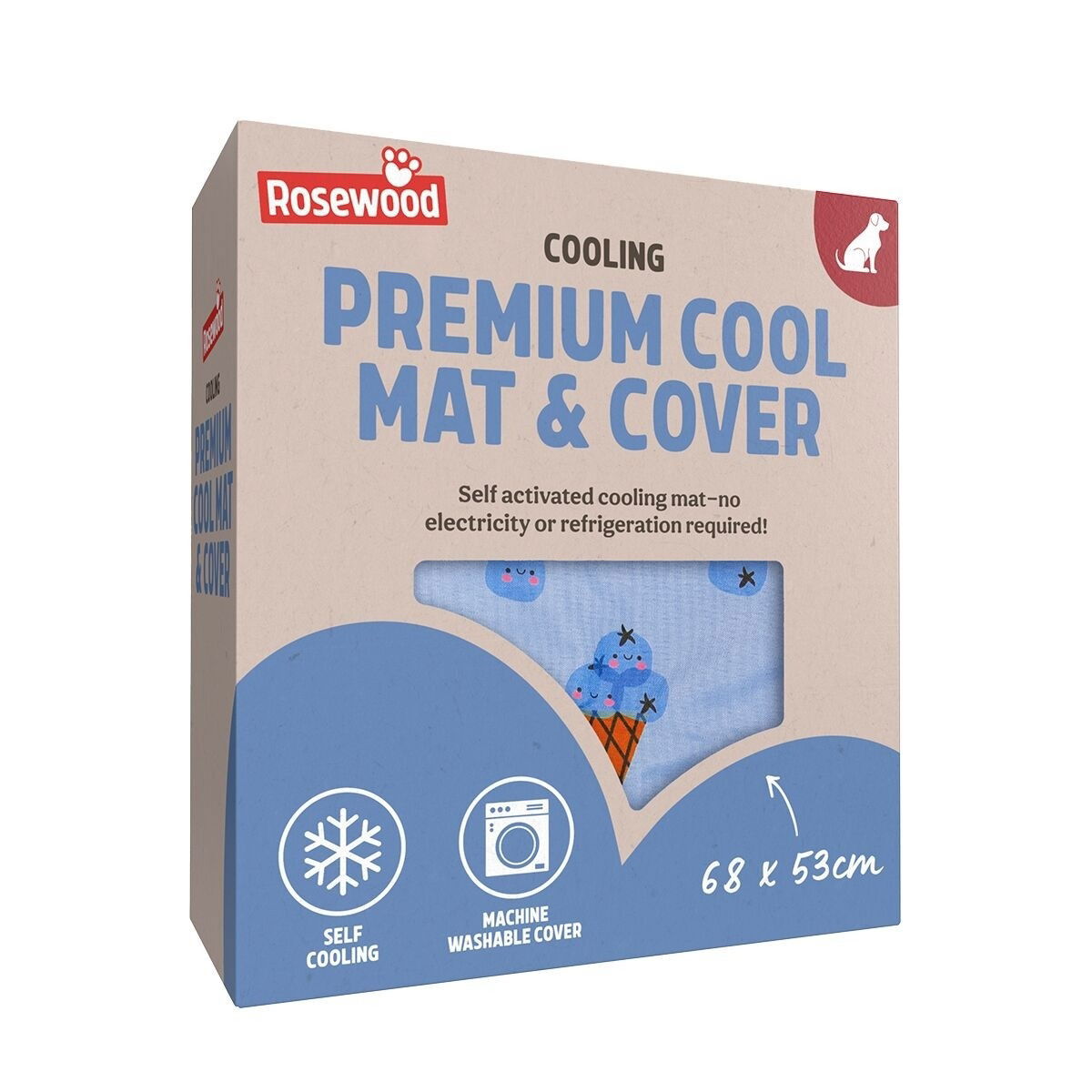 Rosewood cooling mat with cover