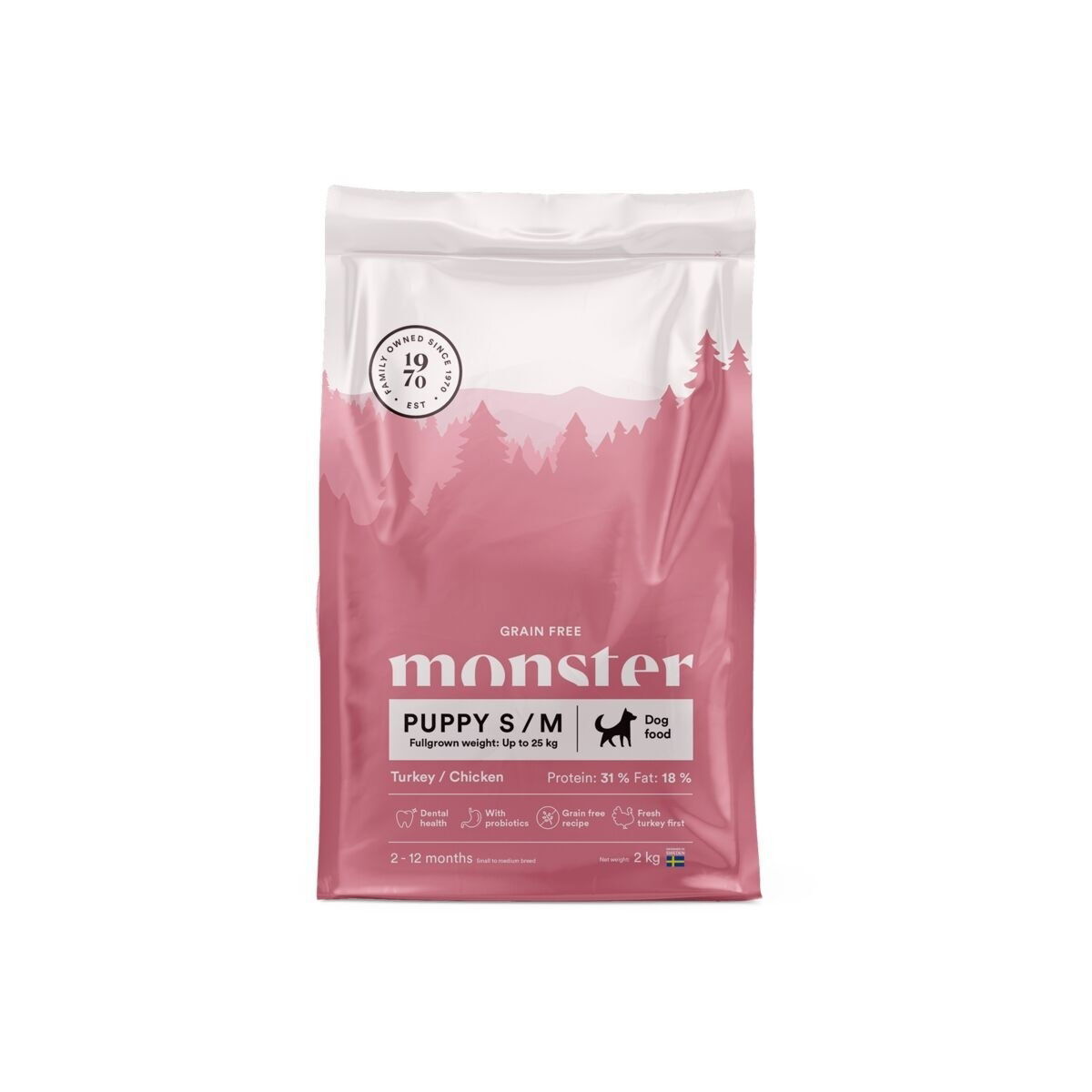 Monster Dog Grain Free Puppy small/medium Turkey/Chicken