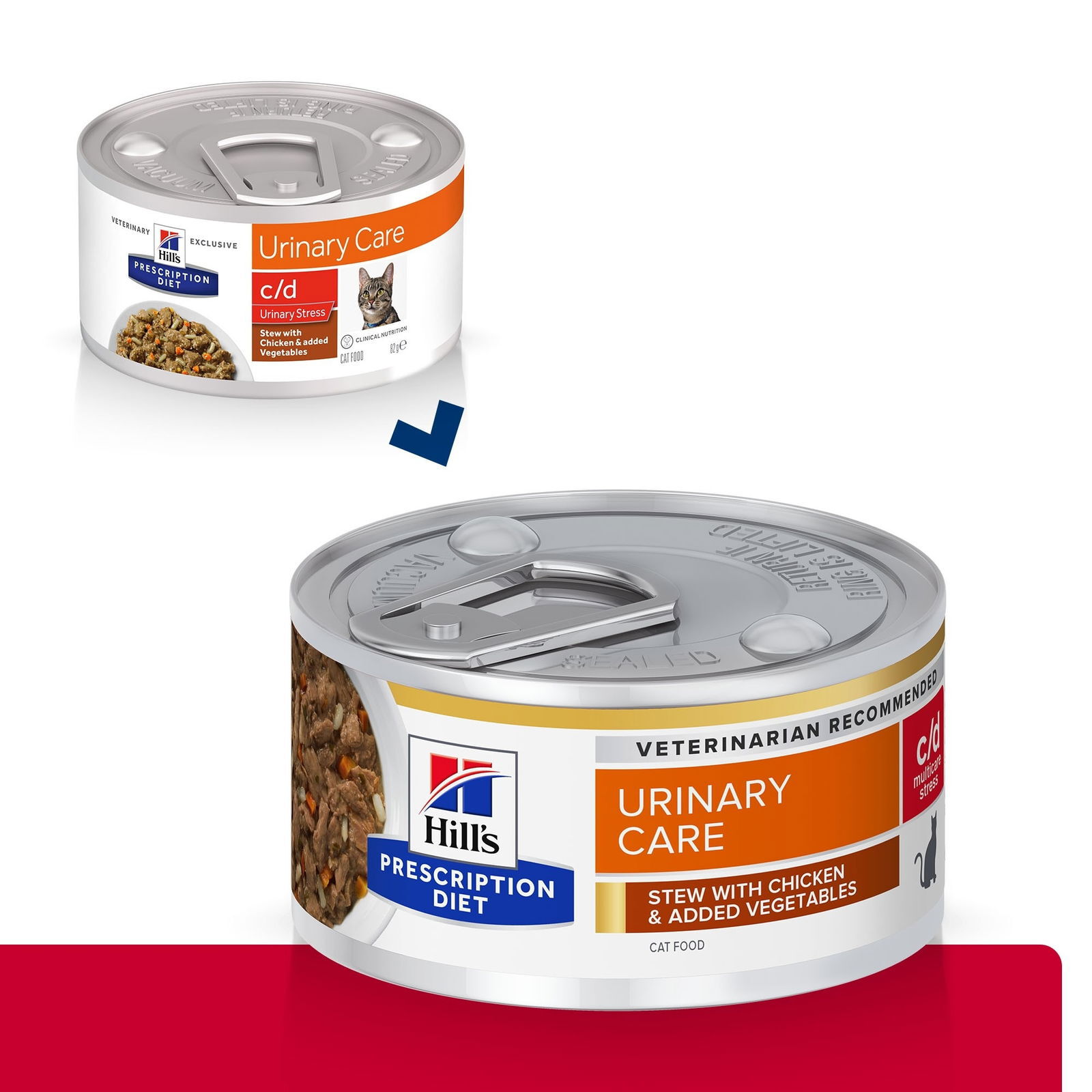 Hill's PD Feline c/d Multicare Stress Stew Chicken&Vegetables 82g