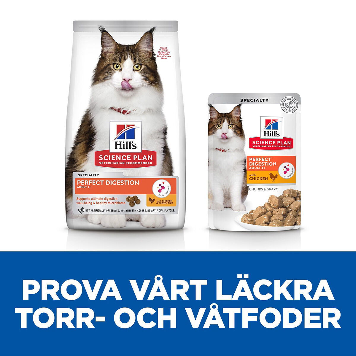 Science Plan Cat Perfect Digestion Adult 1+ Chicken&Brown rice