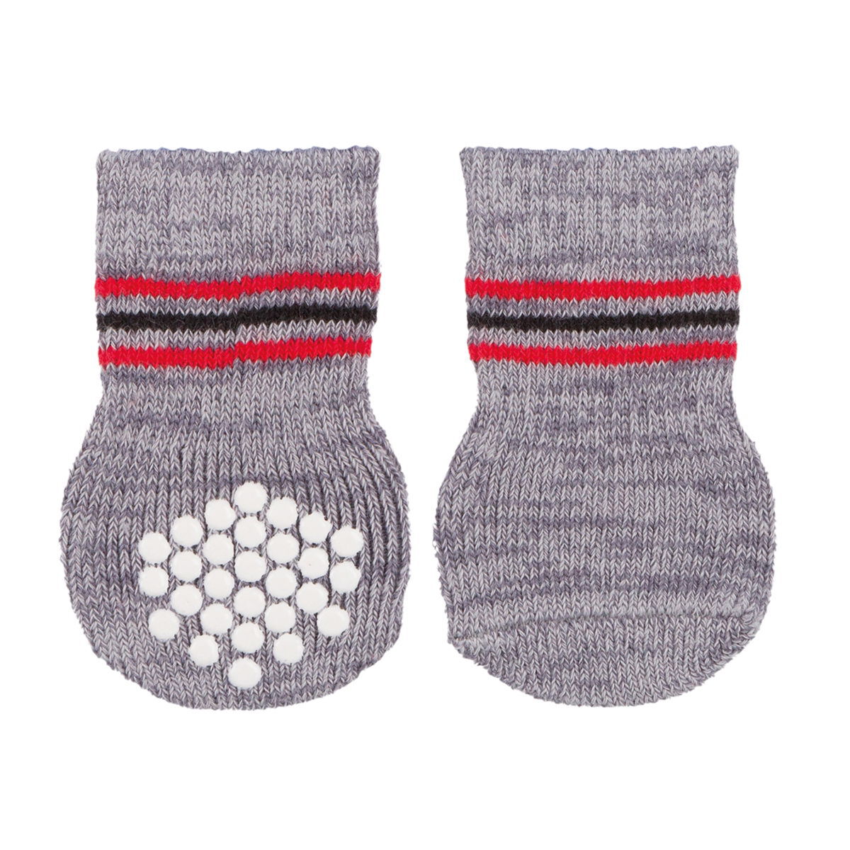 Trixie Hundsocka 2-pack Non-slip Grå