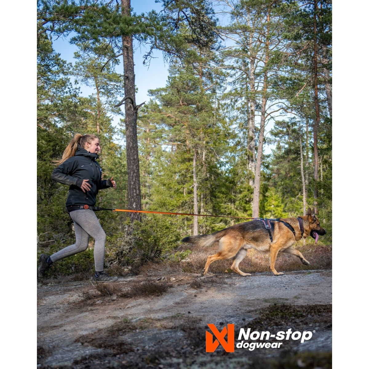 non-Stop Rock harness black/orange