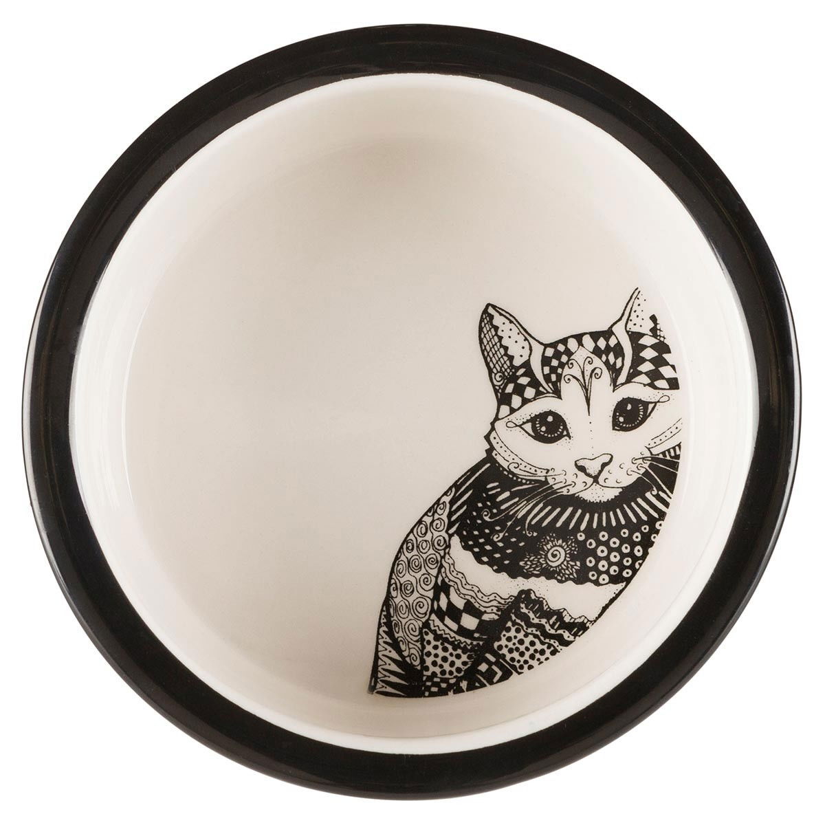 Zentangle ceramic bowl