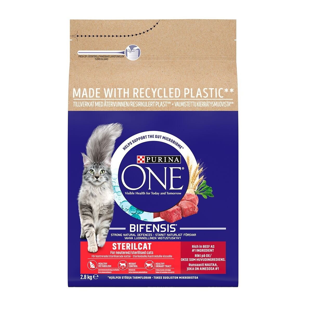 Purina ONE Sterilcat, Rik på Ox med Vete